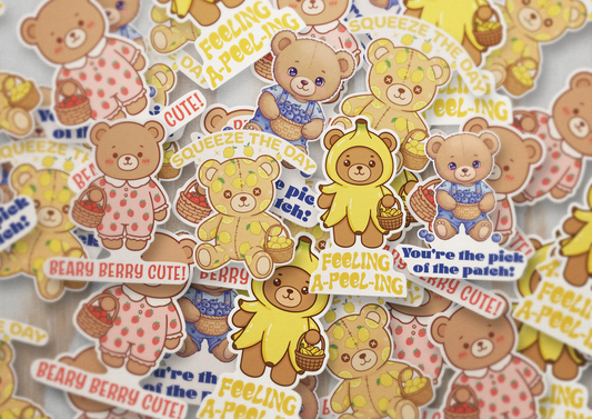 Beary Fruity Stickers